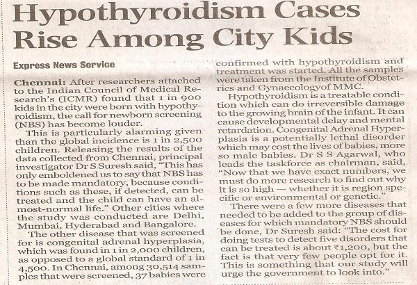 Hypothyroidism Cases Rise Among City Kids